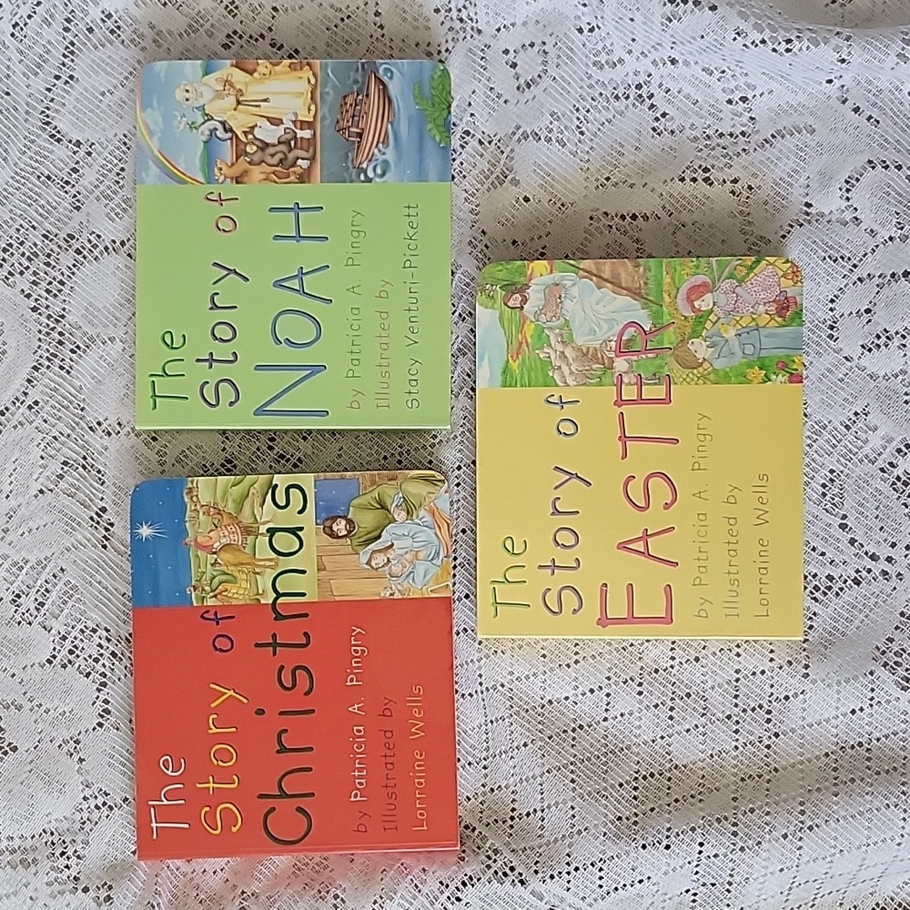1997-1998 Lot of 3 Spiritual Hardcover Children’s Books by Patricia A. Pingry